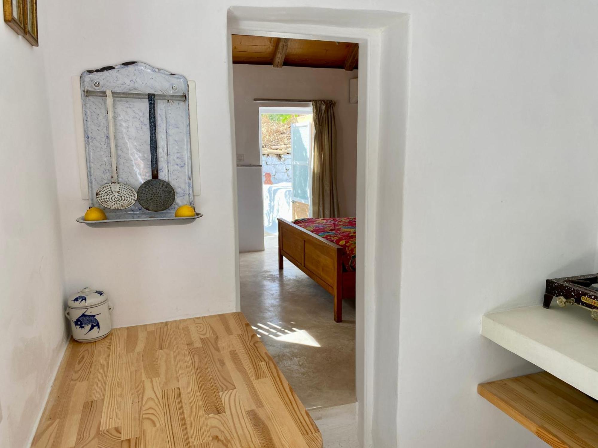 Stylish Vathy Studio With Sea View Екстериор снимка